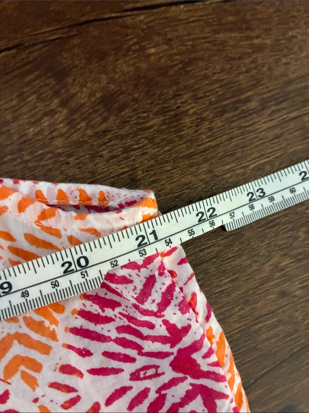 Sigrid Olsen Sleeveless Printed Tunic Top in Pink & Orange - Picture 6 of 6